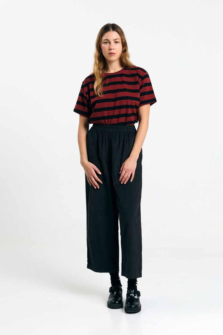 Suite13Lab Isquia Top Stripes Brick Damen Streifenshirt schwarz rot
